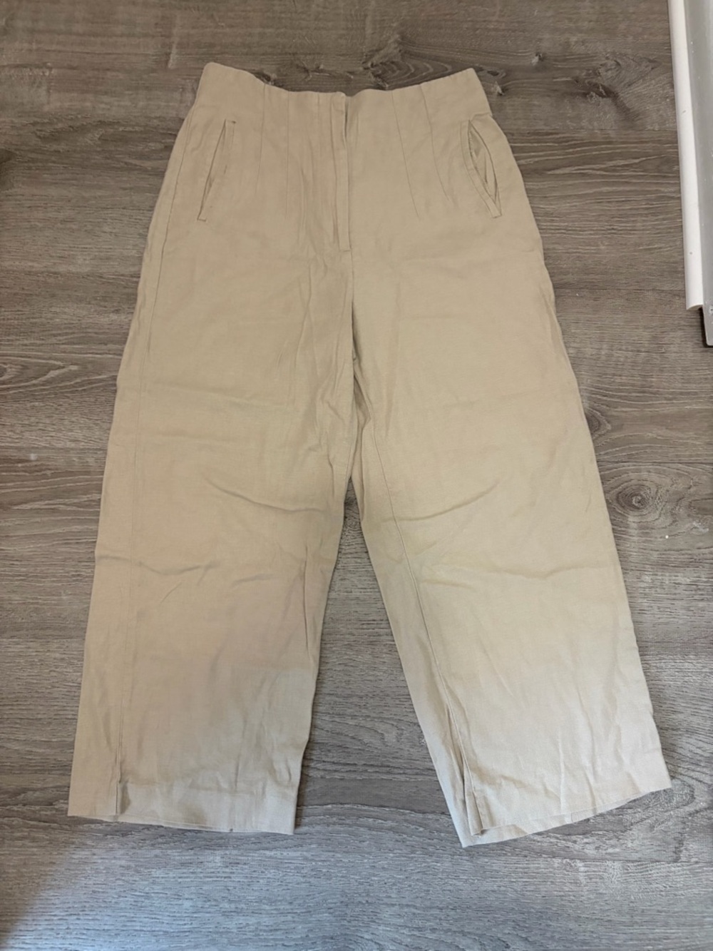 Zara linen blend trousers